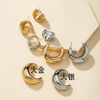 Lady Geometric Plating Alloy No Inlaid Earrings sku image 1