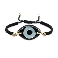 Bohemian Hand-woven Acrylic Resin Evil Eye Bracelet main image 4