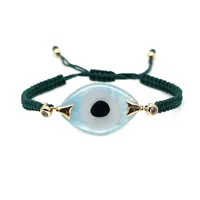 Bohemian Hand-woven Acrylic Resin Evil Eye Bracelet main image 2