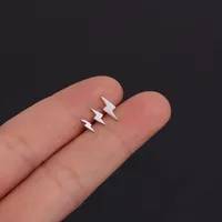 Ear Cartilage Rings & Studs Lady Geometric 316 Stainless Steel  Plating main image 3