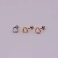 Ear Cartilage Rings & Studs Lady Geometric 316 Stainless Steel  Plating main image 5