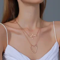 Simple Style Heart Alloy Wholesale Necklace main image 2