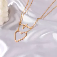 Simple Style Heart Alloy Wholesale Necklace main image 3