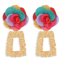 Exaggerated Simple Geometric Alloy Earrings main image 1