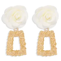 Exaggerated Simple Geometric Alloy Earrings sku image 1