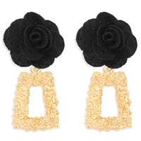 Exaggerated Simple Geometric Alloy Earrings sku image 4
