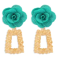 Exaggerated Simple Geometric Alloy Earrings sku image 7