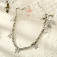 Hip-hop Rhinestone Butterfly Pendant Insect Necklace main image 3