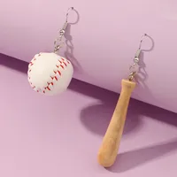Children's Baseball Dinosaur Cloud Milk Tea Funny Earrings main image 1