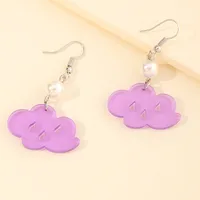 Children's Baseball Dinosaur Cloud Milk Tea Funny Earrings main image 4