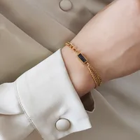 Wholesale Jewelry Fashion 304 Stainless Steel No Inlaid 18K Gold Plated Plating main image 1