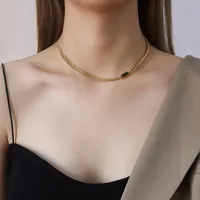 Wholesale Jewelry Fashion 304 Stainless Steel No Inlaid 18K Gold Plated Plating main image 3