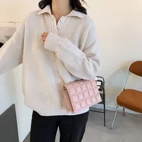 Small Pu Leather Streetwear Square Bag Underarm Bags Shoulder Bag main image 3