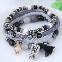 Crystal Beads Fashion Multi-layer Bracelet main image 5