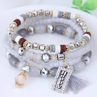 Crystal Beads Fashion Multi-layer Bracelet main image 3