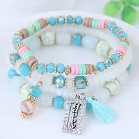 Crystal Beads Fashion Multi-layer Bracelet main image 2