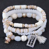 Crystal Beads Fashion Multi-layer Bracelet main image 1