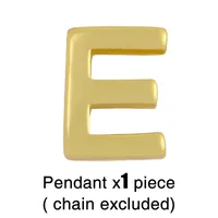 Fashion Letter Copper 18k Gold Plated Necklace In Bulk sku image 6