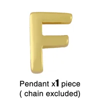 Fashion Letter Copper 18k Gold Plated Necklace In Bulk sku image 7