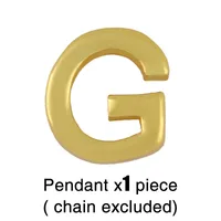 Fashion Letter Copper 18k Gold Plated Necklace In Bulk sku image 8