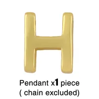 Fashion Letter Copper 18k Gold Plated Necklace In Bulk sku image 9