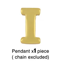 Fashion Letter Copper 18k Gold Plated Necklace In Bulk sku image 10