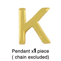 Fashion Letter Copper 18k Gold Plated Necklace In Bulk sku image 11