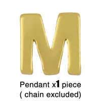 Fashion Letter Copper 18k Gold Plated Necklace In Bulk sku image 13