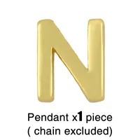 Fashion Letter Copper 18k Gold Plated Necklace In Bulk sku image 14