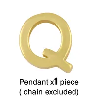 Fashion Letter Copper 18k Gold Plated Necklace In Bulk sku image 17