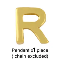 Fashion Letter Copper 18k Gold Plated Necklace In Bulk sku image 18
