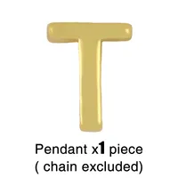 Fashion Letter Copper 18k Gold Plated Necklace In Bulk sku image 20