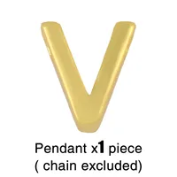 Fashion Letter Copper 18k Gold Plated Necklace In Bulk sku image 22