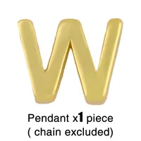 Fashion Letter Copper 18k Gold Plated Necklace In Bulk sku image 23