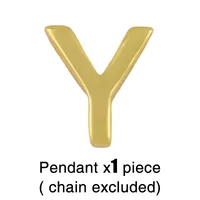 Fashion Letter Copper 18k Gold Plated Necklace In Bulk sku image 25