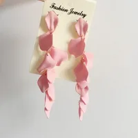 Fashion Geometric Leaf Plating Alloy Drop Earrings sku image 15