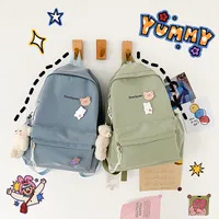 Simple Students Cute School Bag Vintage Soft Backpack main image 2