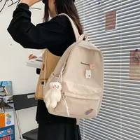 Simple Students Cute School Bag Vintage Soft Backpack main image 3