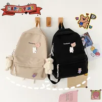 Simple Students Cute School Bag Vintage Soft Backpack main image 4