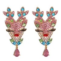 Christmas Cartoon Elk Simple Earrings main image 1