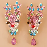 Christmas Cartoon Elk Simple Earrings main image 3