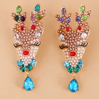 Christmas Cartoon Elk Simple Earrings main image 4