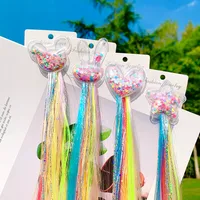 Colorful Wig Braid  Butterfly Cartoon Hairpin main image 1