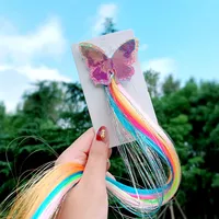 Colorful Wig Braid  Butterfly Cartoon Hairpin sku image 2