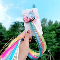 Colorful Wig Braid  Butterfly Cartoon Hairpin sku image 3