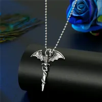 New Trend  Angel Skull Cross Wings Necklace main image 3