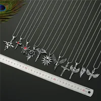 New Trend  Angel Skull Cross Wings Necklace main image 5