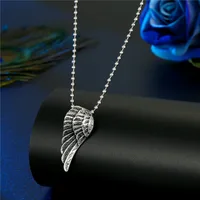 New Trend  Angel Skull Cross Wings Necklace sku image 9