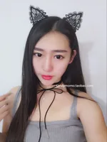Cute Sexy Black Lace Cat Ear Lace Headband main image 3