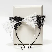 Cute Sexy Black Lace Cat Ear Lace Headband main image 4